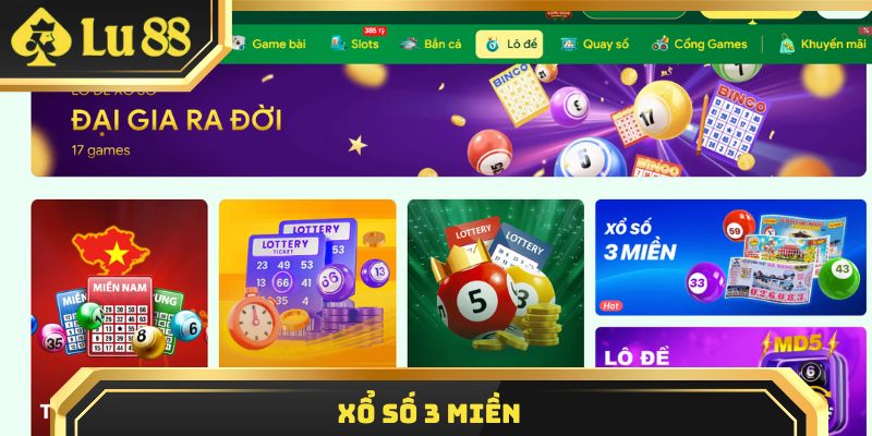 xổ số 3 miền
